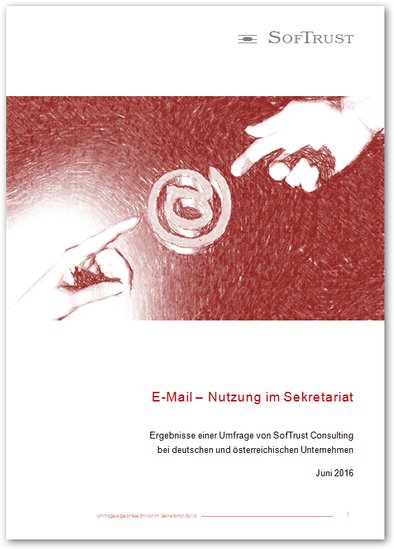Titelblatt der Studie zur E-Mail-Nutzung im Sekretariat